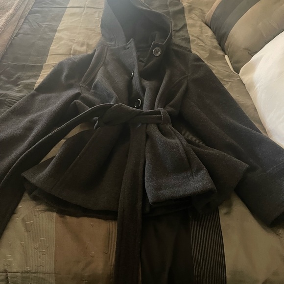 Macys - Beautiful dark gray Ann Klein coat with pockets. - Picture 6 of 6